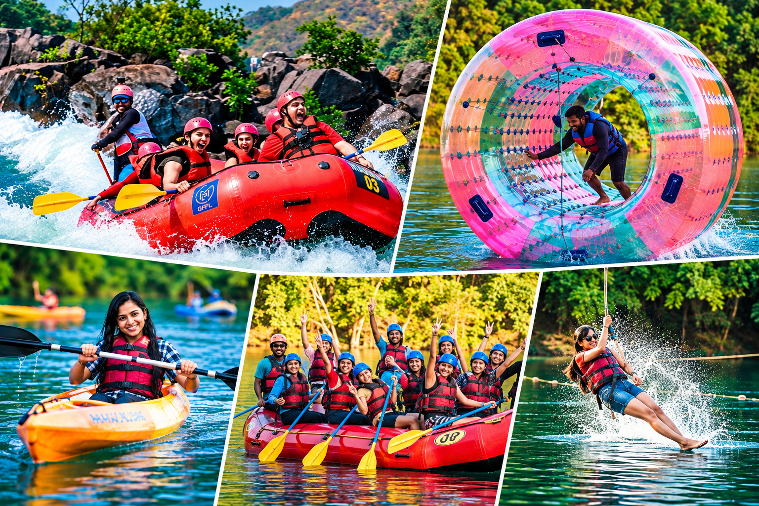 4 Water Activities with 1.5 km Rafting in Dandeli